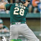 Matt Olson 2018 Topps #396 Oakland Athletics Baseball Card