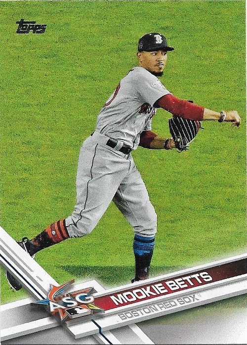 Mookie Betts 2017 Topps Update #US18 Boston Red Sox Baseball Card