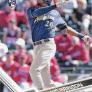 Lewis Brinson 2017 Topps Update Rookie #US226 Milwaukee Brewers Baseball Card