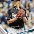 Wei-Yin Chen 2017 Topps #643 Miami Marlins Baseball Card