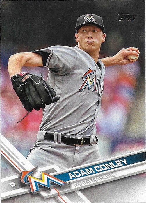 Adam Conley 2017 Topps #163 Miami Marlins Baseball Card