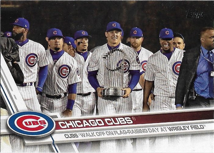 Chicago Cubs 2017 Topps Update #US44 Baseball Team Card