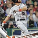Derek Fisher 2017 Topps Update Rookie Debut #US194 Houston Astros Baseball Card