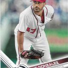 Gio Gonzalez 2017 Topps #527 Washington Nationals Baseball Card