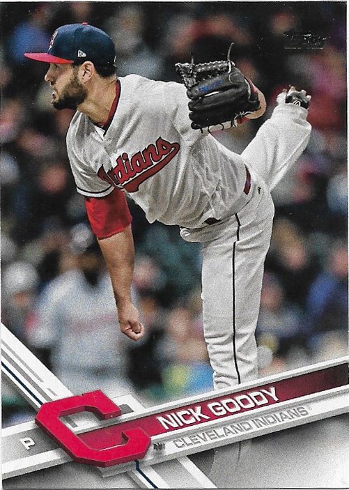 Nick Goody 2017 Topps Update #US79 Cleveland Indians Baseball Card