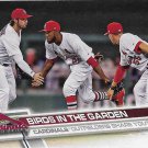 Randall Grichuk, Dexter Fowler, Stephen Piscotty 2017 Topps Update #US185 Cardinals Baseball Card