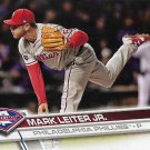 Mark Leiter Jr 2017 Topps Update Rookie #US287 Philadelphia Phillies Baseball Card