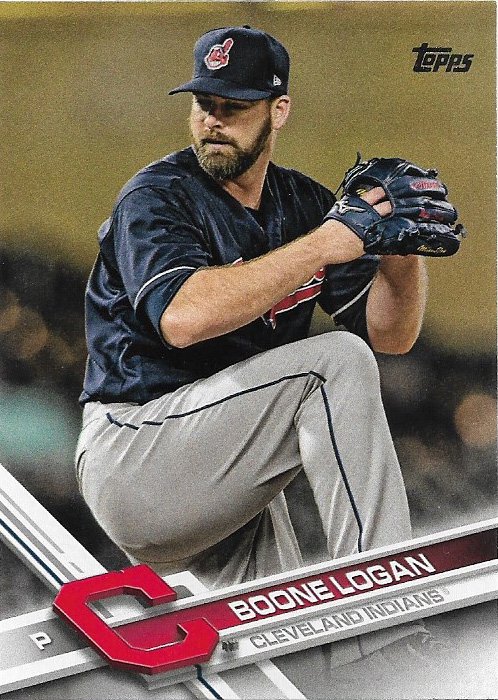 Boone Logan 2017 Topps Update #US165 Cleveland Indians Baseball Card