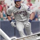Kirk Nieuwenhuis 2017 Topps #588 Milwaukee Brewers Baseball Card