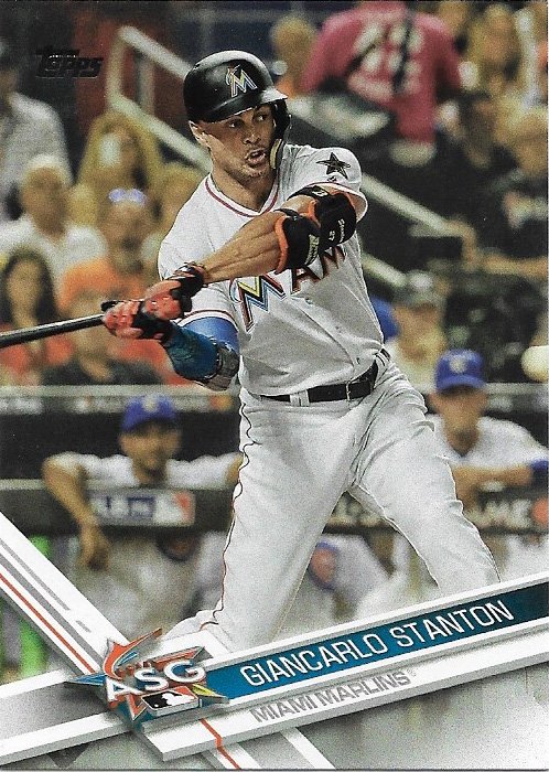 Giancarlo Stanton 2017 Topps Update #US296 Miami Marlins Baseball Card