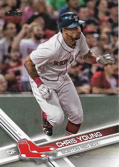 Chris Young 2017 Topps #654 Boston Red Sox Baseball Card