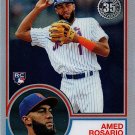 Amed Rosario 2018 Topps Chrome 1983 Refractors Rookie #83T-2 New York Mets Baseball Card