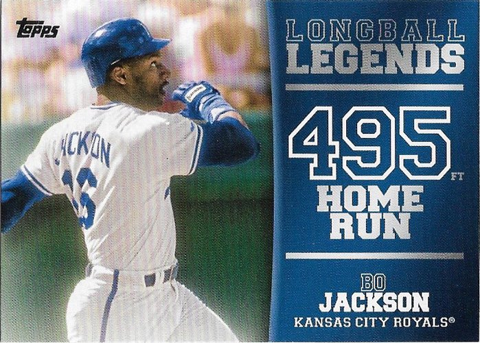 Bo Jackson 2018 Topps Longball Legends #LL-43 Kansas City Royals Baseball Card