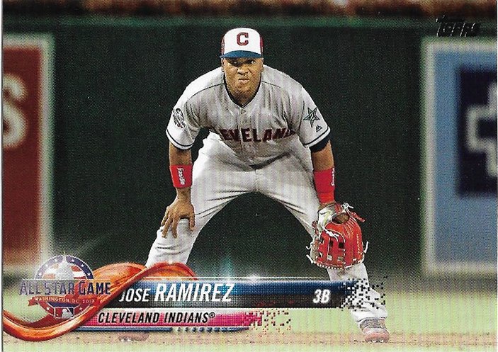 Jose Ramirez 2018 Topps Update #US31 Cleveland Indians Baseball Card