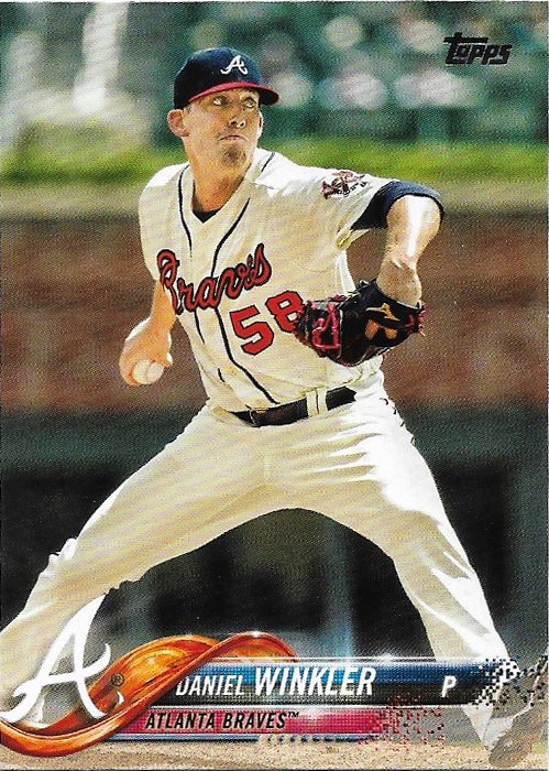 Daniel Winkler 2018 Topps Update #US93 Atlanta Braves Baseball Card