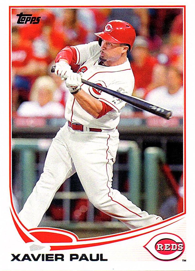 Xavier Paul 2013 Topps Update #US194 Cincinnati Reds Baseball Card