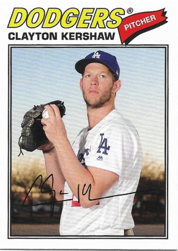 Clayton Kershaw 2018 Topps Archives #150 Los Angeles Dodgers Baseball Card