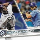 Jose Alvarado, Austin Pruitt 2017 Topps Update Rookie #US147 Tampa Bay Rays Baseball Card