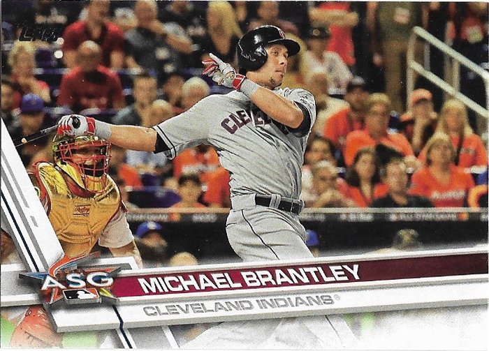 Michael Brantley 2017 Topps Update #US84 Cleveland Indians Baseball Card