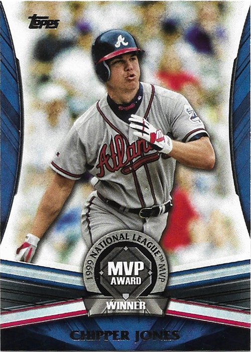 Chipper Jones 2017 Topps MVP Award Winner #MVP-7 Baseball Card