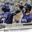 Eric Thames, Ryan Braun 2017 Topps Update #US206 Milwaukee Brewers Baseball Card
