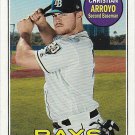 Christian Arroyo 2018 Topps Heritage #613 Tampa Bay Rays Baseball Card