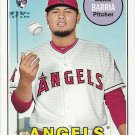 Jaime Barria 2018 Topps Heritage Rookie #593 Los Angeles Angels Baseball Card
