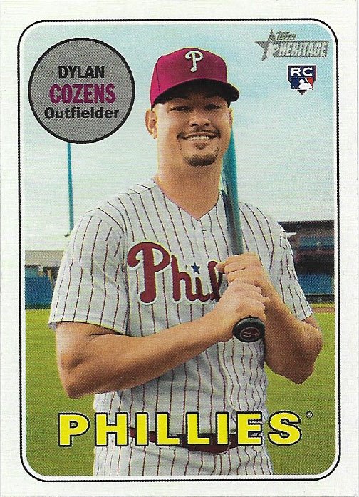 Dylan Cozens 2018 Topps Heritage Rookie #634 Philadelphia Phillies ...