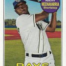 Adeiny Hechavarria 2018 Topps Heritage #552 Tampa Bay Rays Baseball Card