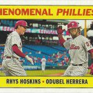 Rhys Hoskins, Odubel Herrera 2018 Topps Heritage Classic Combos #CC-4 Phillies Baseball Card