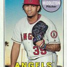 Keynan Middleton 2018 Topps Heritage #676 Los Angeles Angels Baseball Card
