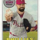 Pat Neshek 2018 Topps Heritage #633 Philadelphia Phillies Baseball Card