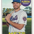 Kevin Plawecki 2018 Topps Heritage #591 New York Mets Baseball Card