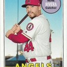 Rene Rivera 2018 Topps Heritage #589 Los Angeles Angels Baseball Card