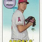 Tyler Skaggs 2018 Topps Heritage #572 Los Angeles Angels Baseball Card