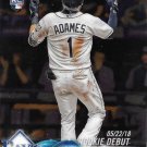 Willy Adames 2018 Topps Chrome Update Rookie Debut #HMT100 Tampa Bay Rays Baseball Card