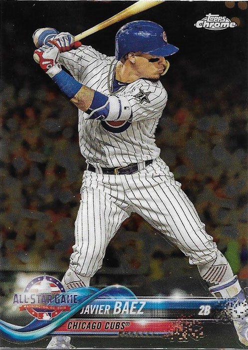Javier Baez 2018 Topps Chrome Update #HMT63 Chicago Cubs Baseball Card