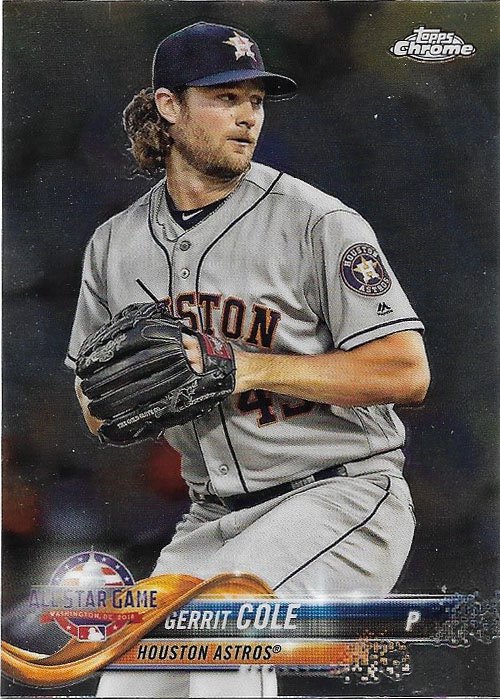 Gerrit Cole 2018 Topps Chrome Update #HMT90 Houston Astros Baseball Card
