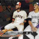 Brandon Crawford 2018 Topps Chrome Update #HMT67 San Francisco Giants Baseball Card