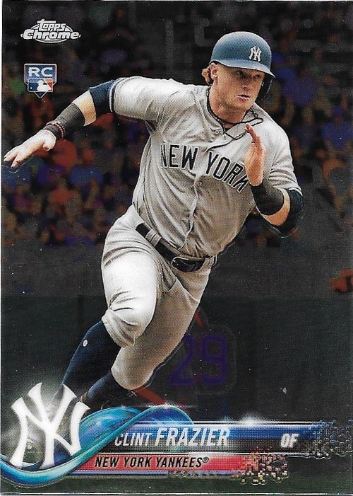 Clint Frazier 2018 Topps Chrome Update Rookie #HMT21 New York Yankees Baseball Card