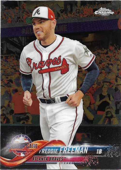 Freddie Freeman 2018 Topps Chrome Update #HMT61 Atlanta Braves Baseball Card