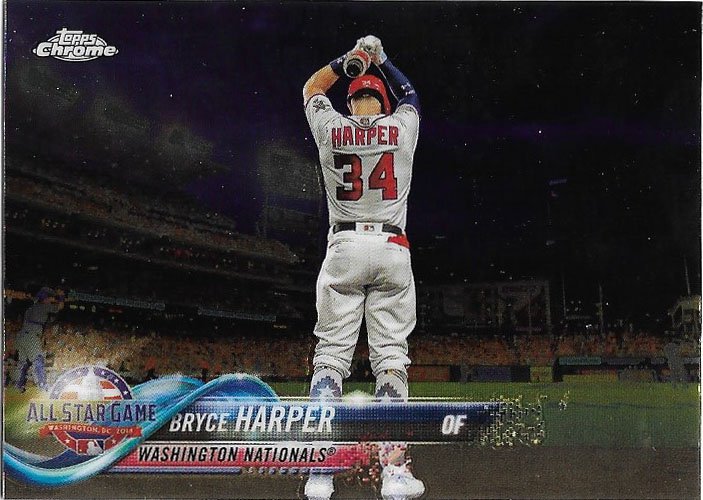 Bryce Harper 2018 Topps Chrome Update #HMT73 Washington Nationals Baseball Card