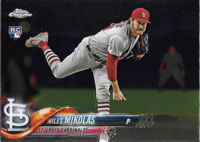 Miles Mikolas 2018 Topps Chrome Update Rookie #HMT7 St. Louis Cardinals Baseball Card