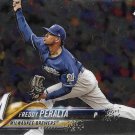 Freddy Peralta 2018 Topps Chrome Update Rookie #HMT93 Milwaukee Brewers Baseball Card