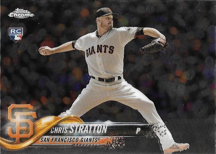 Chris Stratton 2018 Topps Chrome Update Rookie #HMT5 San Francisco Giants Baseball Card