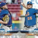 P.J. Conlon, Corey Oswalt 2018 Topps Update Rookie #US13 New York Mets Baseball Card