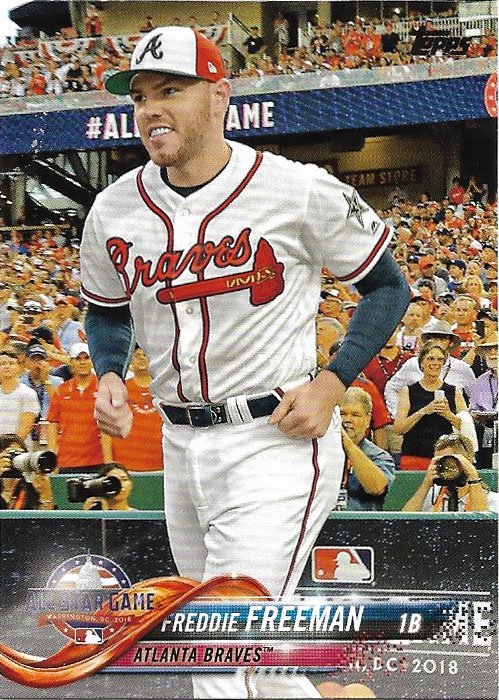 Freddie Freeman 2018 Topps Update #US44 Atlanta Braves Baseball Card