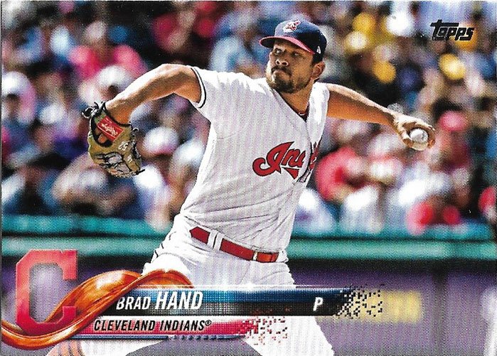Brad Hand 2018 Topps Update #US232 Cleveland Indians Baseball Card