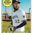 Jeremy Jeffress 2018 Topps Heritage #664 Milwaukee Brewers Baseball Card
