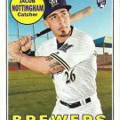 Jacob Nottingham 2018 Topps Heritage Rookie #677 Milwaukee Brewers Baseball Card